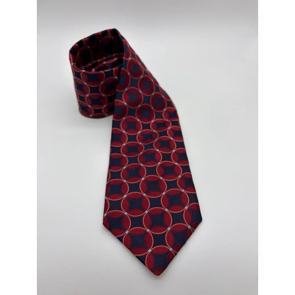 Daniel Cremieux, Signature Collection, 100%Silk, Geometric Circle, Made USA